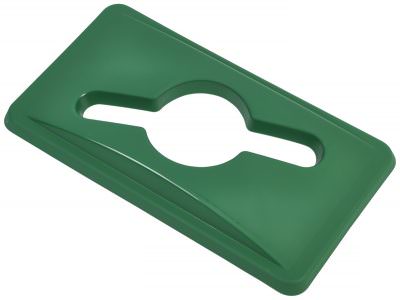 Green Glass Lid For Slim Recycling Bin