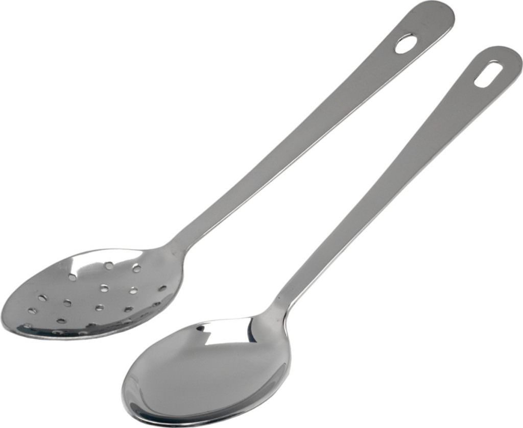 S/St.Perforated Spoon 12" With Hanging Hole Catering Products Direct