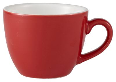 Royal Genware Bowl Shaped Cup 9cl Red