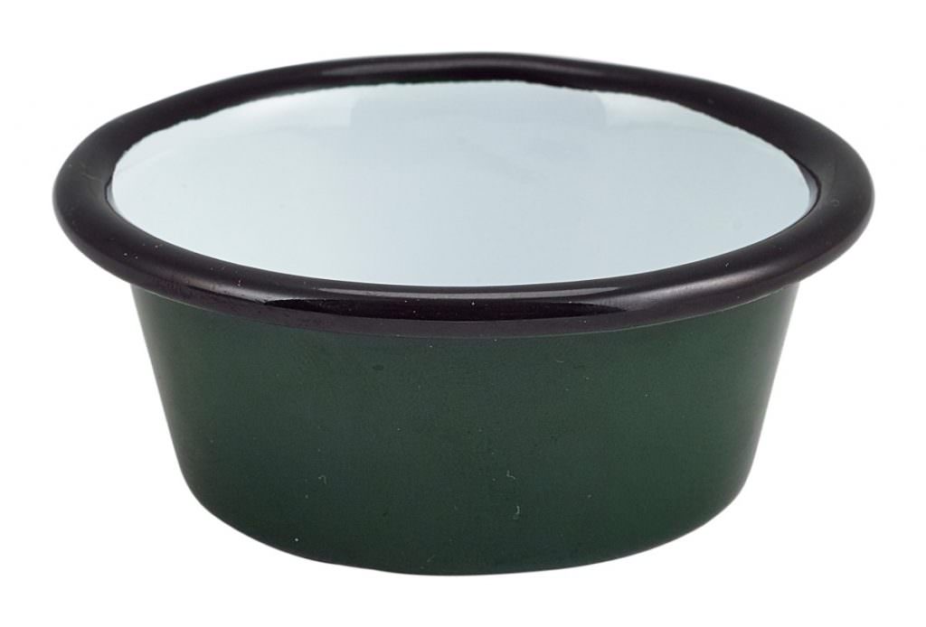Enamel Ramekin Green 8cm Dia 90ml/3.2oz Catering Products Direct