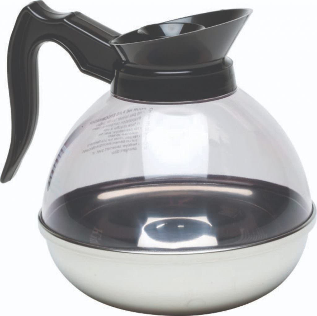 Coffee Decanter Clear Top/S/St.Base 1.9L/64oz Catering Products Direct