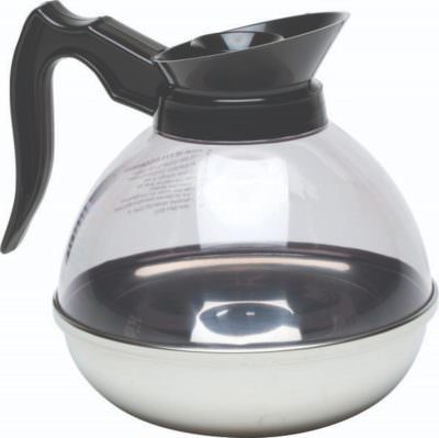 Coffee Decanter Clear Top/S/St.Base 1.9L/64oz