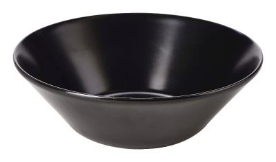 Luna Serving Bowl 18 Dia x 6cm H Black Stoneware