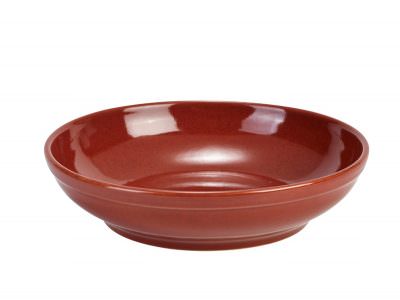 Terra Stoneware Rustic Red Coupe Bowl 27.5cm