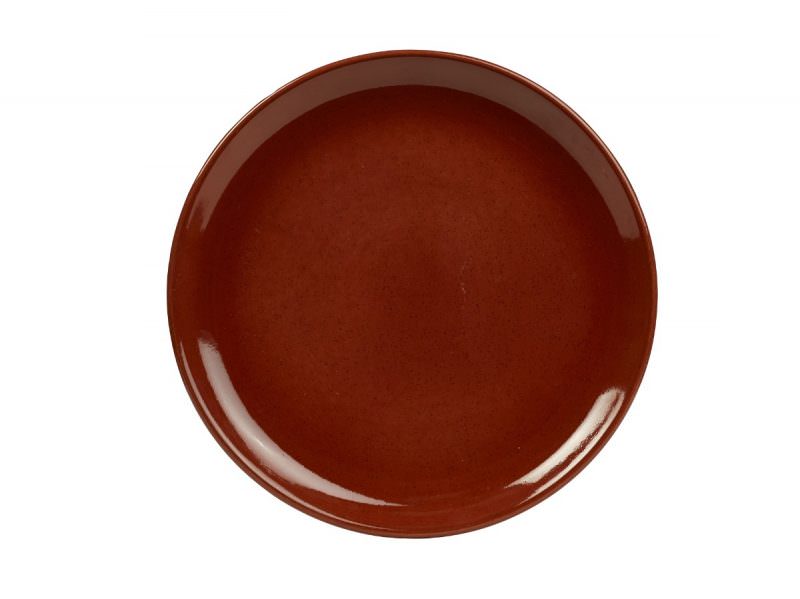 Terra Stoneware Rustic Red Coupe Plate 19cm