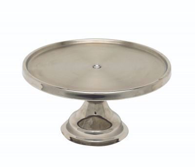 Genware S/St. Cake Stand 13"Dia.6.5" High