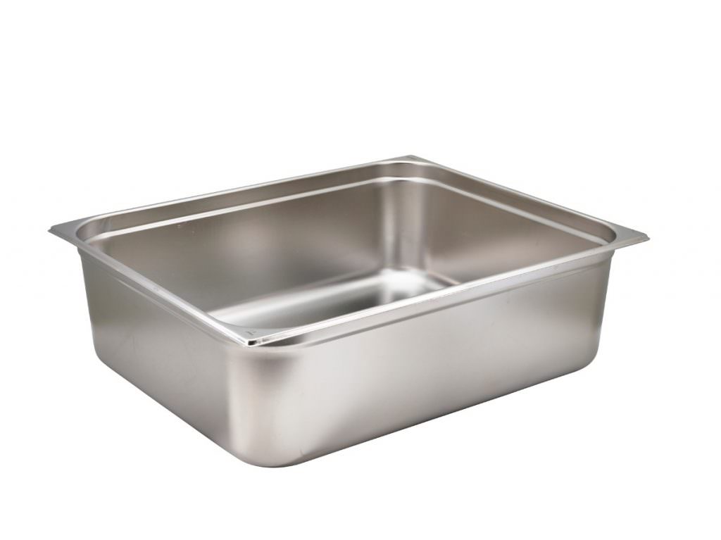 Poêle Gastronorm 1/4 - 200 Mm De Profondeur, Acier Inox - Dimensions 265x163 Mm (intérieur 240x137 Mm)