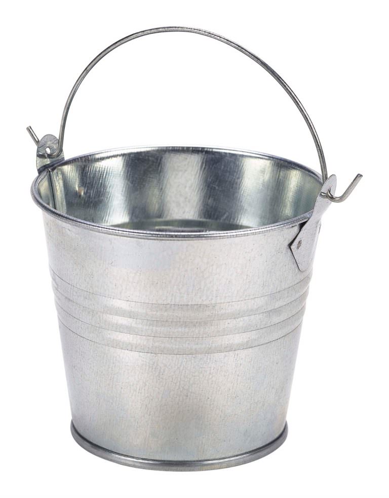 Galvanised Steel Serving Bucket 8.5cm Dia Catering Products Direct