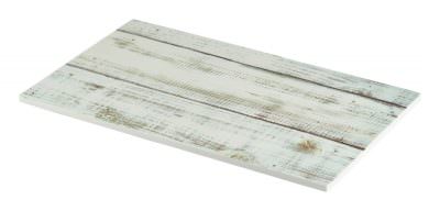 White Wash Wood Effect Melamine Platter GN 1/4