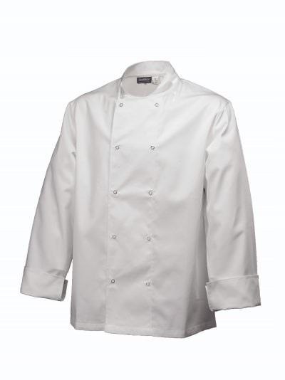Basic Stud Jacket (Long Sleeve) White XS Size