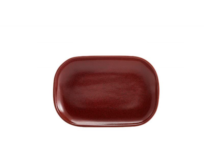 Terra Stoneware Rustic Red Rectangular Plate 24 x 16.5cm