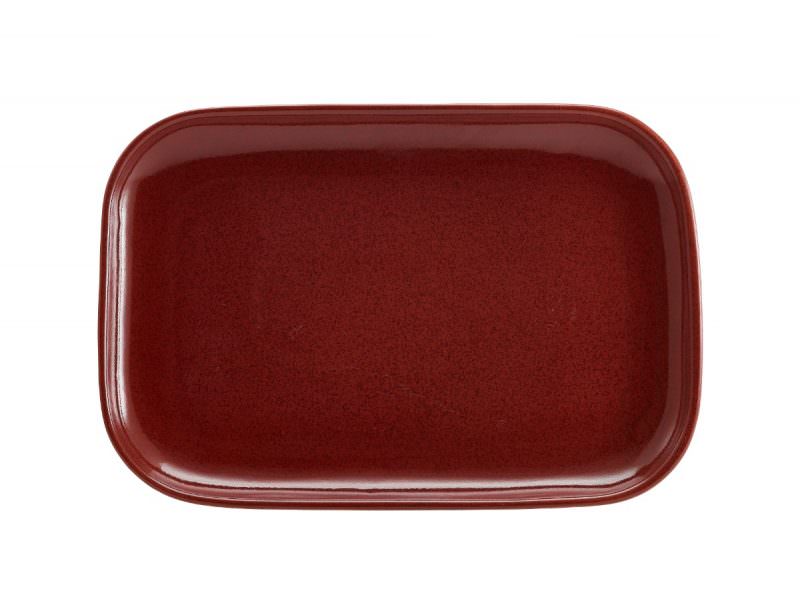 Terra Stoneware Rustic Red Rectangular Plate 34.5 x 23.5cm