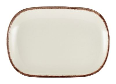 Terra Stoneware Sereno Brown Rectangular Plate 24 x 16.5cm