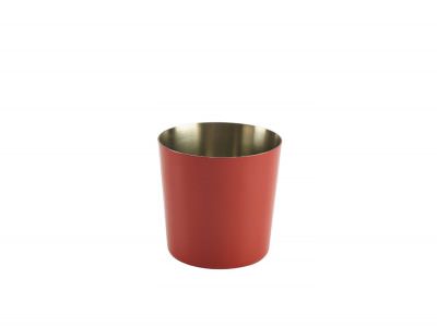 S/St. Serving Cup 8.5 x 8.5cm Red