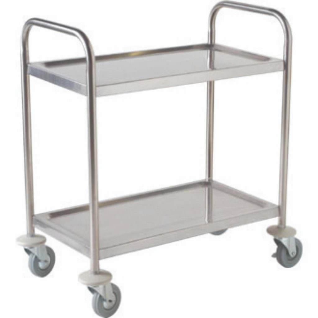 Fully Welded S/St. Trolley - 2 Shelves - Catering Products Direct