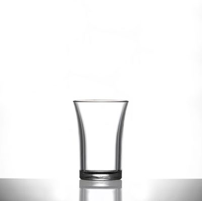 Econ Clear Polystyrene Plastic Shot Glass, 35ml - 100 Pack