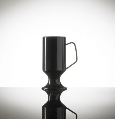 Elite Polycarbonate 8oz Coffee Cup, Black - 18 Pack