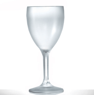 Frosted Polycarbonate 9oz Wine Glasses