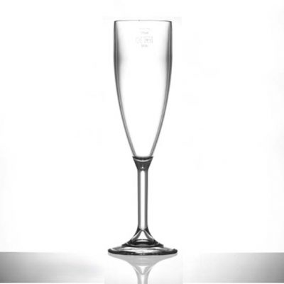 Lined @ 175ml Elite Premium Polycarbonate Champagne Flutes - 12 Pack