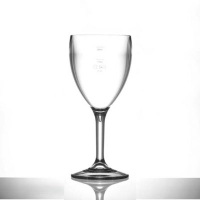 Lined @ 175ml and 250ml Elite Premium Polycarbonate Wine Glasses, 11oz - 12 Pack