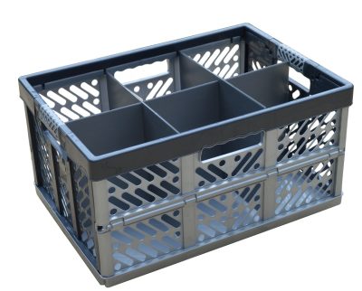 Folding Crate - Glassware Storage Box (6 cells)