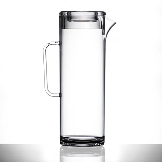 Elite Tall Plastic Jug with Lid, 1.7 litre / 3 Pints Catering