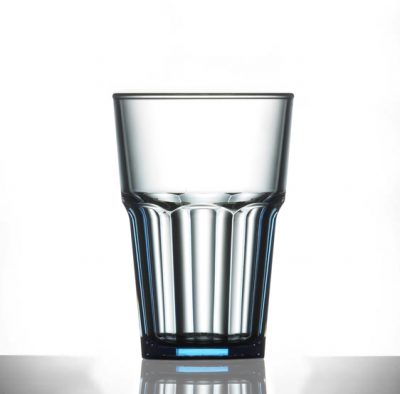 Elite Remedy Neon Blue Polycarbonate 14oz Glasses - 24 Pack