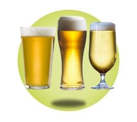 Plastic Beer Glasses - Pint & Half Pint