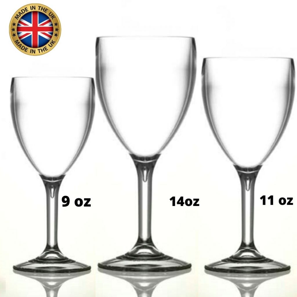 Plastic Wine Glasses Polycarbonate 255ml Catering Products Direct