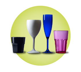 Elite Coloured Reusable Glasses