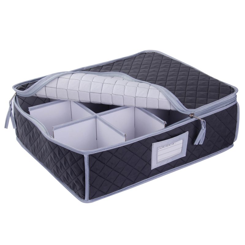 SORRY OUT OF STOCK Cup, Mug or Glassware Quilted Storage Case - 12 cells