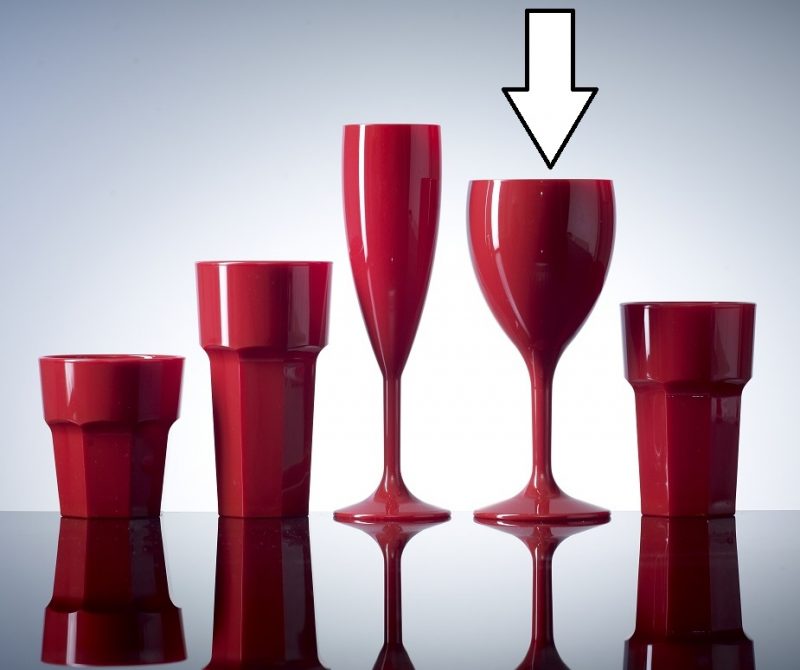 Red Wine Glass Plastic Polycarbonate