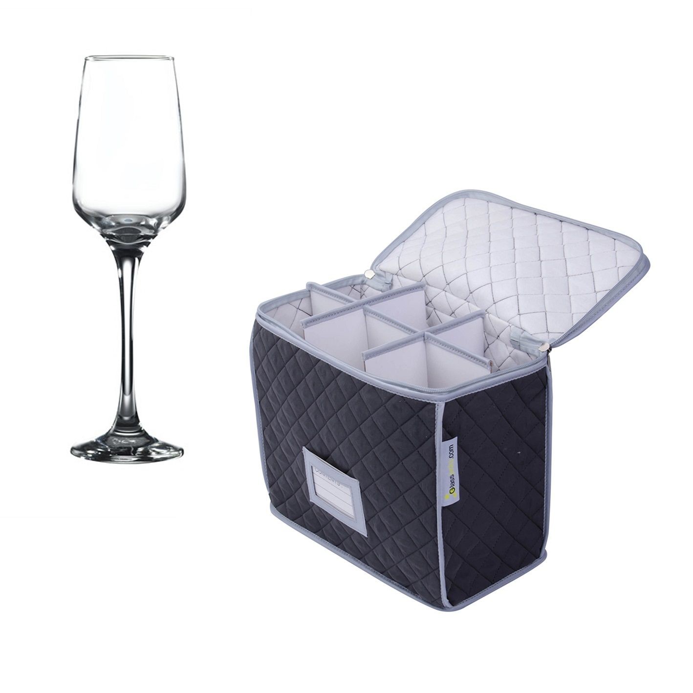 Glassjacks Super Tough Plastic Glassware Storage Crates – For Wine Glasses & Champagne Flutes