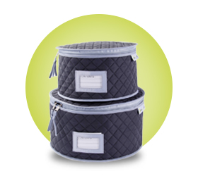 Quilted Plate Storage Cases