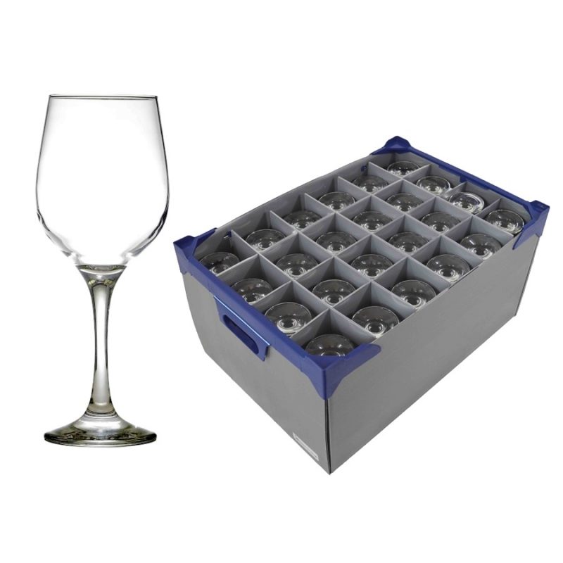 Fame Wine Glass and Glassware Box - Glassjack - 30cl / 10.5oz - 24 Pack