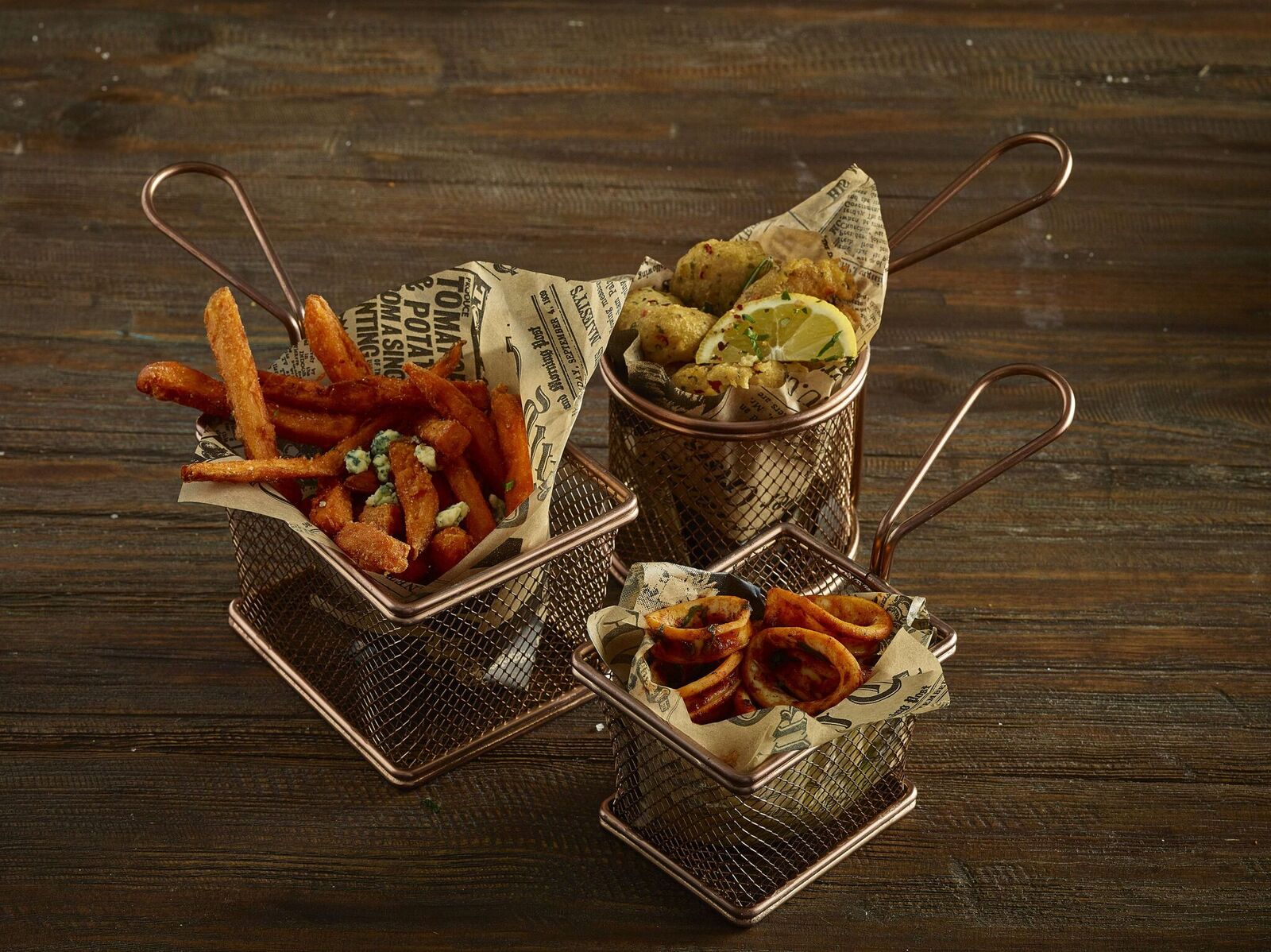 Stainless Steel Serving Baskets