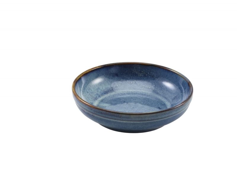 Terra Porcelain Aqua Blue Coupe Bowl 20cm