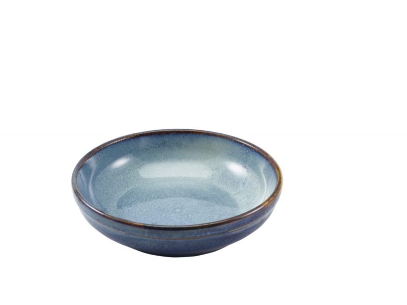 Terra Porcelain Aqua Blue Coupe Bowl 23cm