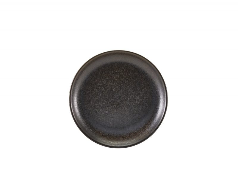 Terra Porcelain Black Coupe Plate 24cm