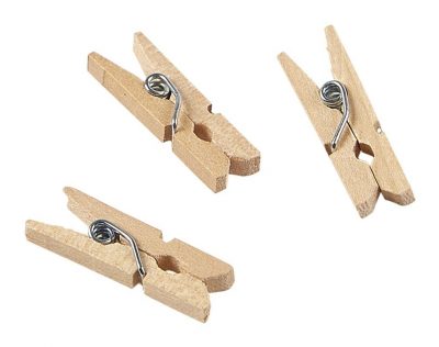 Miniature Wooden Pegs 2.5cm/1"  (1000pcs)