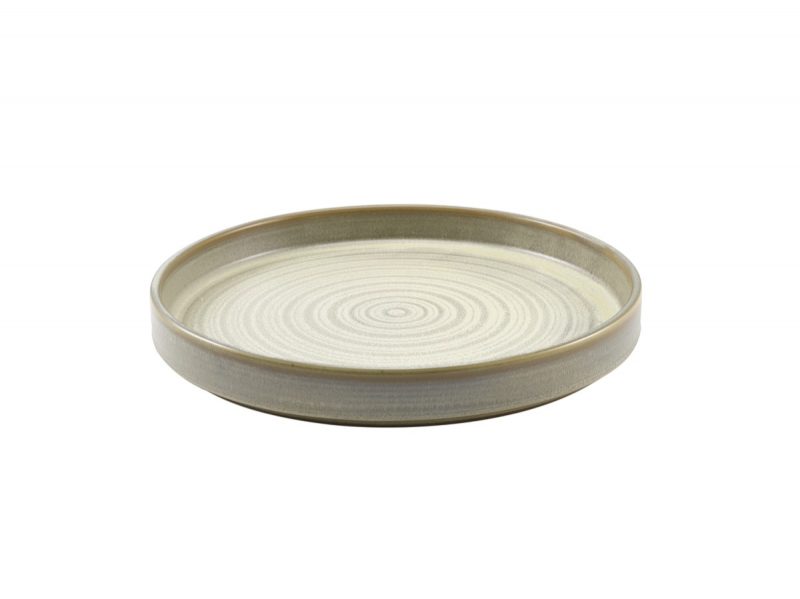 Terra Porcelain Matt Grey Presentation Plate 26cm