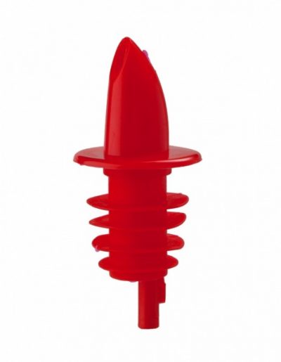 Beaumont Economy Freeflow Plastic Pourer Red - Pack of 10