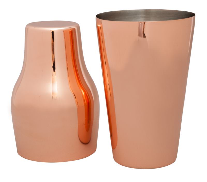 Beaumont Mezclar 600ml French Shaker Copper Plated