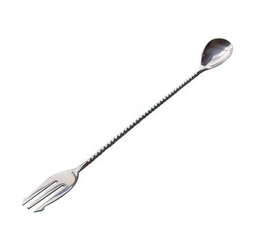 Beaumont Mezclar Cocktail Spoon with Fork 300mm