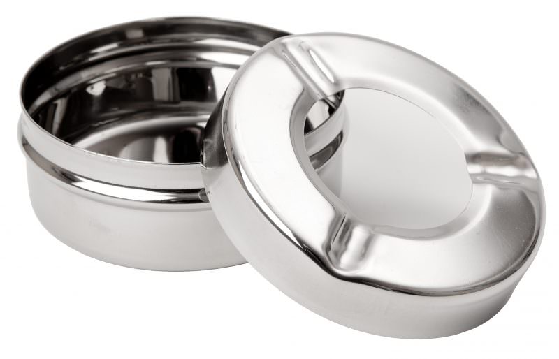 Beaumont 3½”Stainless Steel Windproof Ashtray