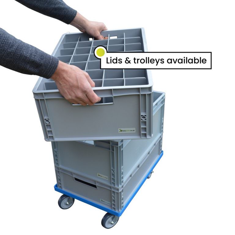 Storage Glass Container, Storage Crate for Glassware Catering