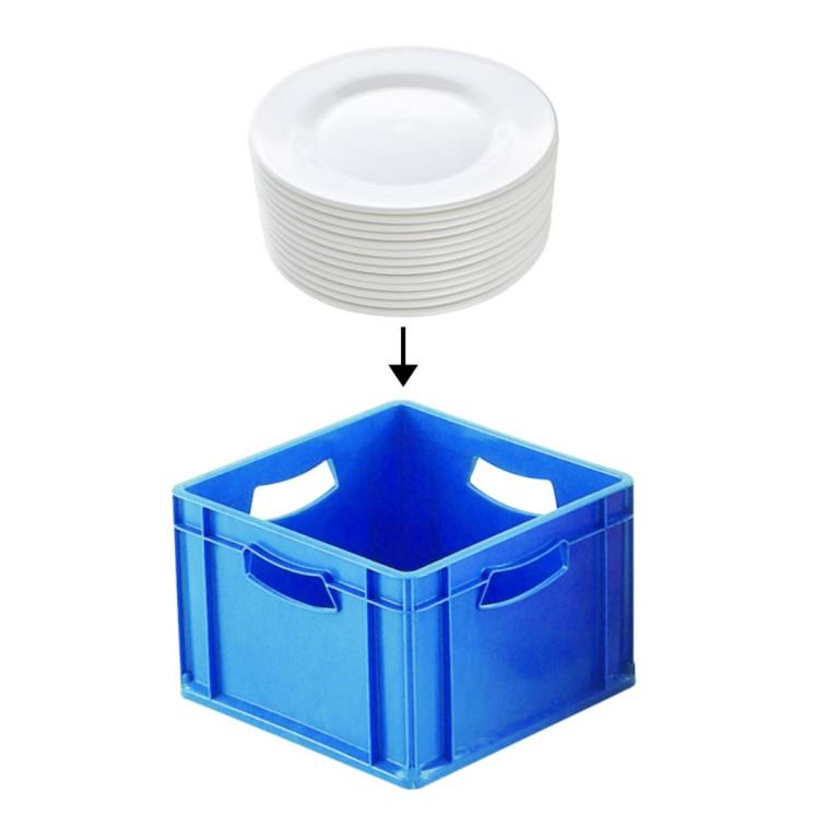 Plate Storage Box Crate Catering Products Direct