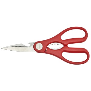 Stainless Steel Kitchen Scissors 8" Red