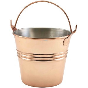 Copper Plated Serving Bucket 10cm Dia