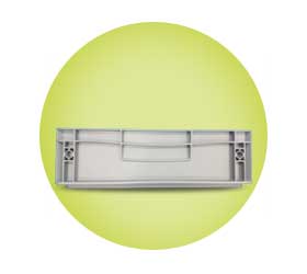 Extra Small Euro Crate Glass Storage Crate